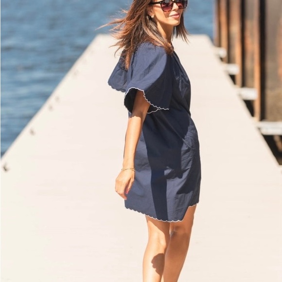 Navy Bleu “Harbor Scallop Dress” - XL - Picture 9 of 11